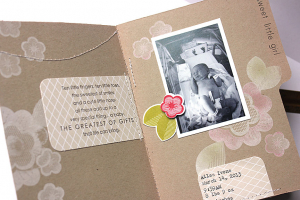Welcome Baby Ailsa Mini Book - inside pages