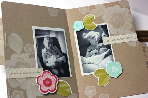 Welcome Baby Ailsa Mini Book - inside pages