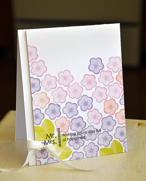 Mr & Mrs A Day Full of Happiness Card