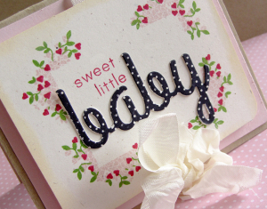 Sweet Little Baby card - side
