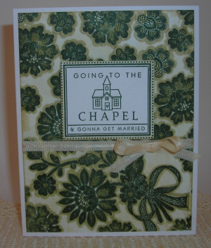 "Going To The Chapel."