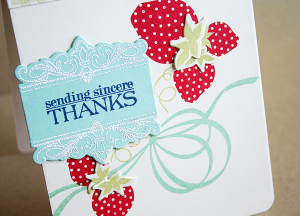 Sending Sincere Thanks card
