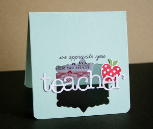 Thank You Teacher card