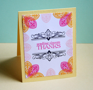 Sending Sincere Thanks card