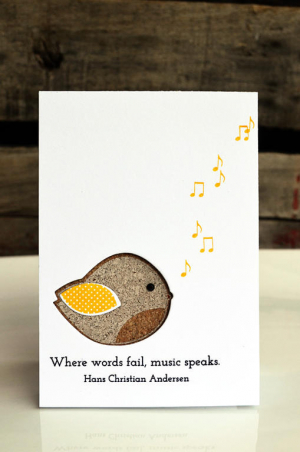Music Speaks card