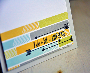 You + Me = Awesome Card Detail