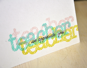 We Appreciate You Card Detail