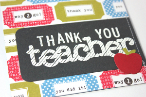 Thank You Teacher Card detail