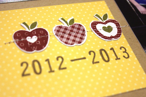2012-2013 Back to School Scrapbook Pages detail