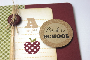 A is for Apple Card - detail