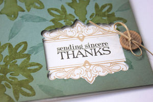 Batik Thanks Card detail