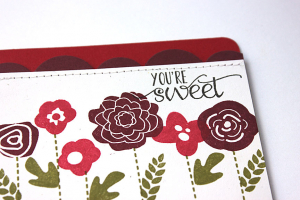Sweet Flower Garden Card detail