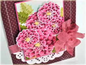 Delightful Dahlias Birthday detail