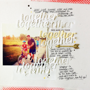 We are in this together - scrapbooking layout