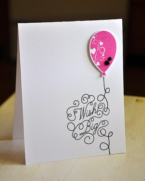 Wish Big Balloon Card