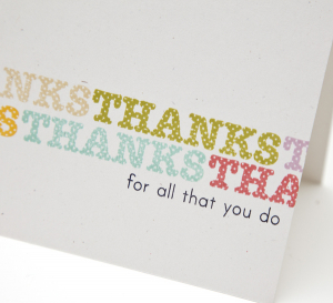 Thanks for all that you do