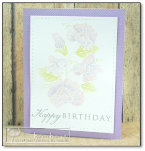 Watercolored Sweet Peas