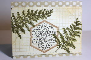 Embroidered Botanical Card