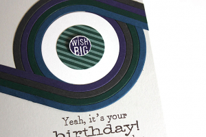 Wish Big for Your Birthday Card - detail