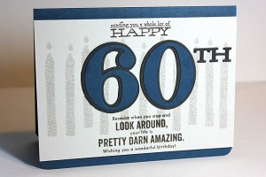 Happy 60th Card