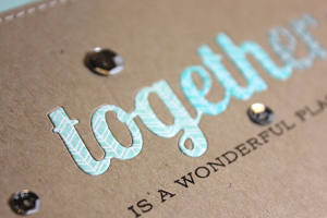 Ombre Together Card - detail