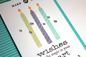 Birthday Wishes Card - detail