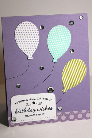 Birthday Balloon Wishes Card
