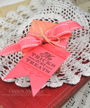 No Tricks treat box & tag