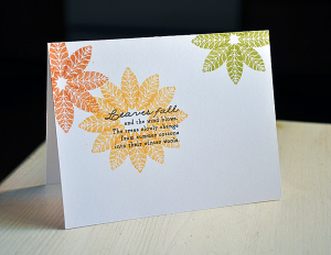 Leaves Fall Card