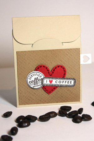 I Heart Coffee Gift Card Holder
