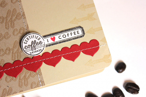 I Heart Coffee Card - detail