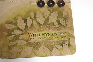 Botanical Sympathy Card - detail