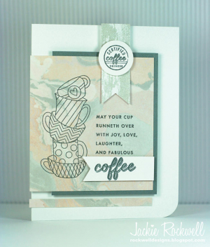 Latte Love (Hand Marbled Paper)