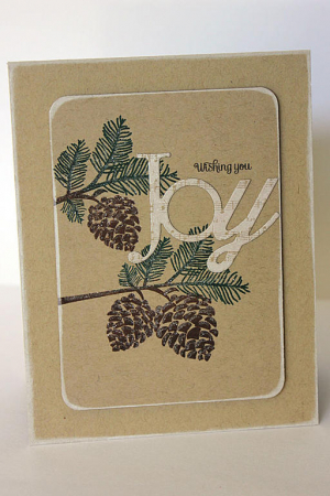 Joyful Pinecones Card