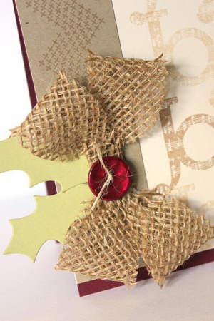 Joy to the World Card - detail