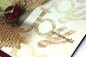 Joy to the World Card - detail