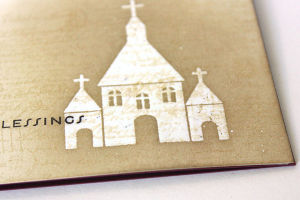 Christmas Blessings Card - detail