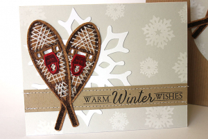 Winter Snowshoes Card