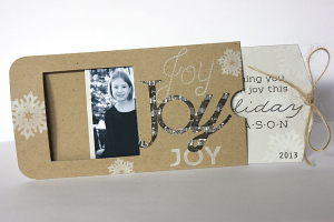 Holiday Joy Photo Card - detail