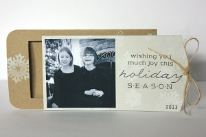 Holiday Joy Photo Card - detail