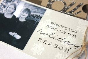 Holiday Joy Photo Card - detail