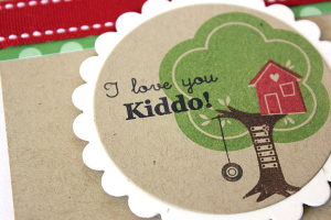 I Love You Kiddo Card - detail