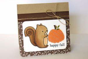 Happy Fall Pumpkin Card