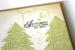 Sending Holiday Trees Card - detail