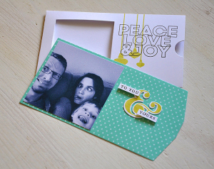 Peace Love & Joy Pocket Card Inside