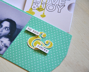 Peace Love & Joy Pocket Card Inside Detail