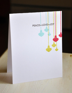 Peace Love Joy Card