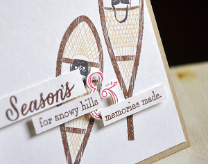 Snowy Hills & Memories Made Card Detail