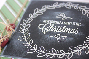 Merry Little Christmas Card - detail