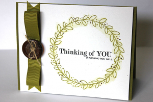 Thinking of You Wreath Card
